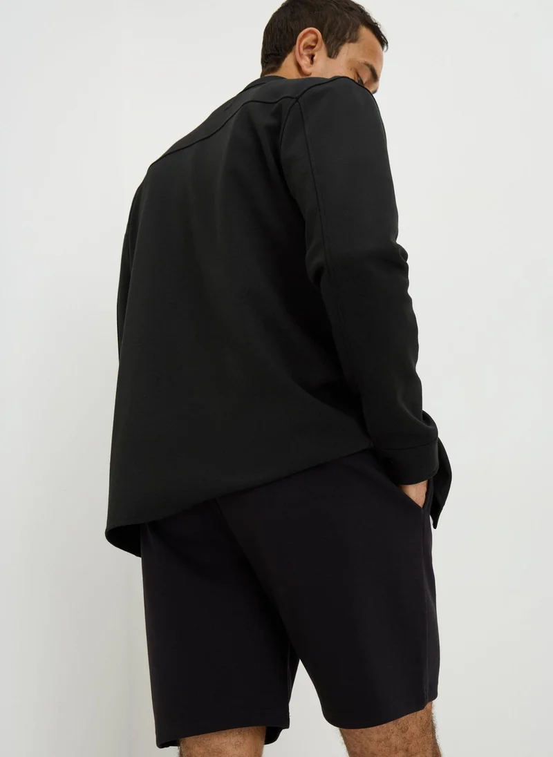 Matalan Black Black Smart Jogging Shorts for Men | Best Price UAE